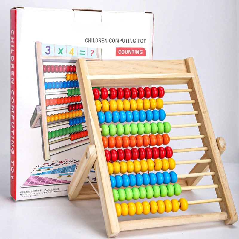 DYOUen Primary School Abacus Slider for Children with Counting Rods/Number