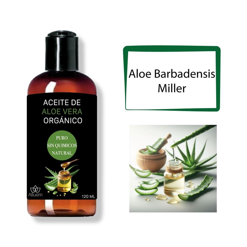 Aceite Corporal de Aloe Vera Orgánico, 120 ml