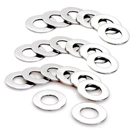 Itisyou M14 Stainless Steel Flat Washer, Outer Diameter 1.1 inches (28 mm), Inner Diameter 0.6 inches (14 mm), Thickness 0.08 inches (2.0 mm), 20 Pieces for Industrial Machinery, Flat Ring Gasket