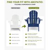 ABCPATIO Folding Adirondack Chair with Dual Cup Holders, All-Weather HDPE