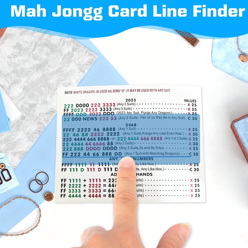 plaCredgai Mahjong Card Holder Set of 4-11.25 x 7 in