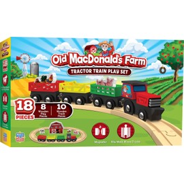Masterpieces Wood Train Sets - Old Macdonald 18 Piece Train Set