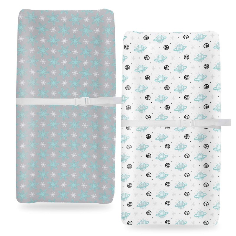 Change Pad Covers for Boys Girls, Lovely Print 2 Pack