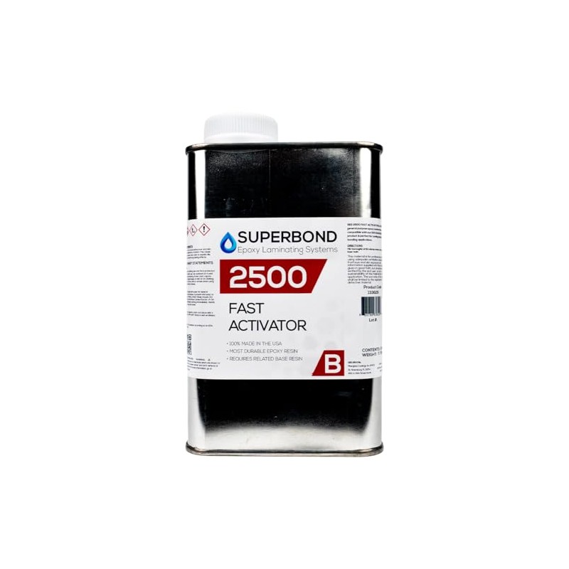 Superbond Laminating Epoxy 2500 Activator Pint Can - for Use