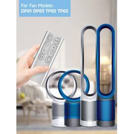 MOVHEIYL Replacement Remote Control Compatible for Dyson DP01 DP03 TP02 TP03 Pure Cool Link & Air Purifier Fan, Silver