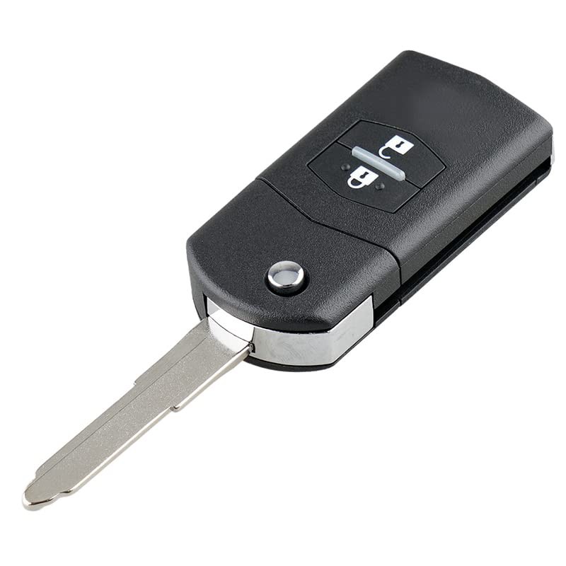 2 Buttons Car Key Remote Control Folding Housing Replacement Fit