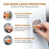Car Door Latch Lock Covers, Cute Carrot Shape Silicone Shock