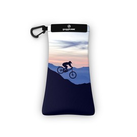 GOGGLESOC Sunnysoc Sunglasses Bag with Cleaning Cloth and Carabiner (mtn biker, One Size)