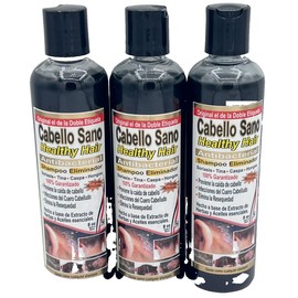 Cabello Sano Healthy Hair Antibacterial Shampoo --Set of 3,  8oz