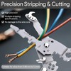 18 in 1 Wire Stripper Foldable, Wire Stripper Crimping Tool,