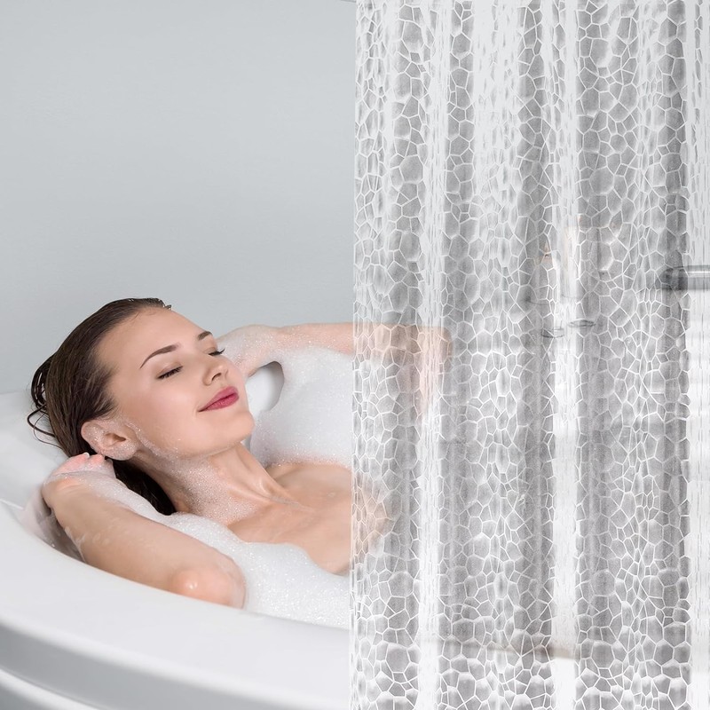 Startseite Clear Shower Curtain - 3D Effect Shower Curtains Mould