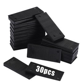 OwnMy 30PCS Plastic Wedges Shims for Leveling, Stackable Composite Shims Small Furniture Pads, Plastic Furniture Levelers Shims Indoor Outdoor for Door Window Toilet Uneven Table Wedge Leveling