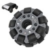 100mm Durable Nylon Rubber Bearing Rollers Omni Wheels for Robot