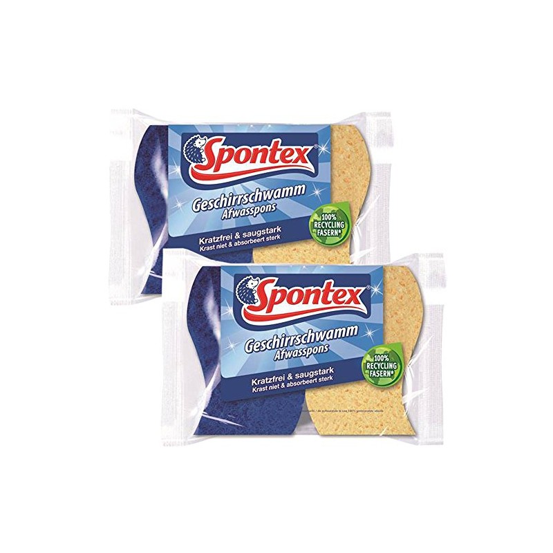 Spontex Dish Sponge - Kitchen Sponge - Gentle Cleaning of