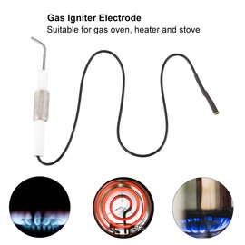 Gas Grill Stove Ignition Electrode Spark Plug 11.8" with 2.3mm Round Terminal DIY Igniter Sparker for Piezo Igniter, Gas Fireplace, Oven, Heater, Stove, Kitchen Outdoor Igniter (2 Packs
