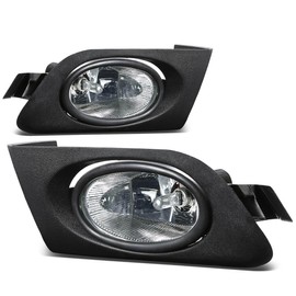 DNA MOTORING FL-HC01-CH Front Bumper Fog Light Driver & Passenger Side Enhance visibility [Compatible with 01-03 Honda Civic]