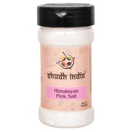 Shudh India Himalayan Pink Salt Powder (84 Essential Trace Minerals) 7oz (200g) PET Jar ~ All Natural | Vegan | Gluten Friendly | NON-GMO