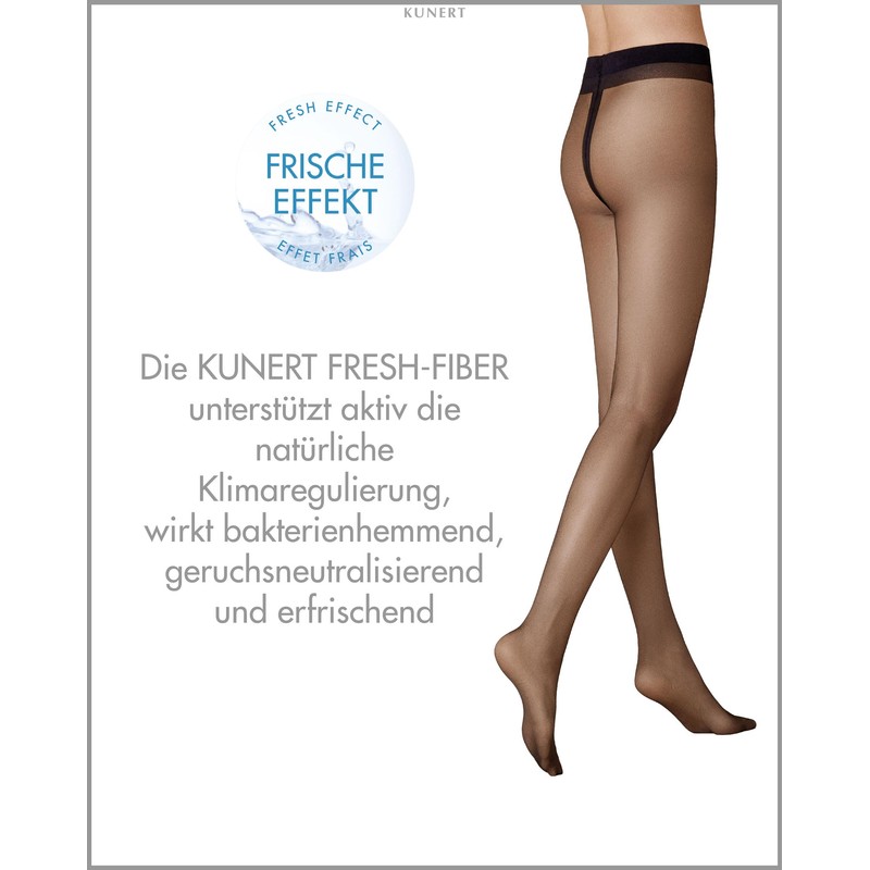 Kunert Women's 315500 FRESH UP 10 Tights, Black (Black 0500),