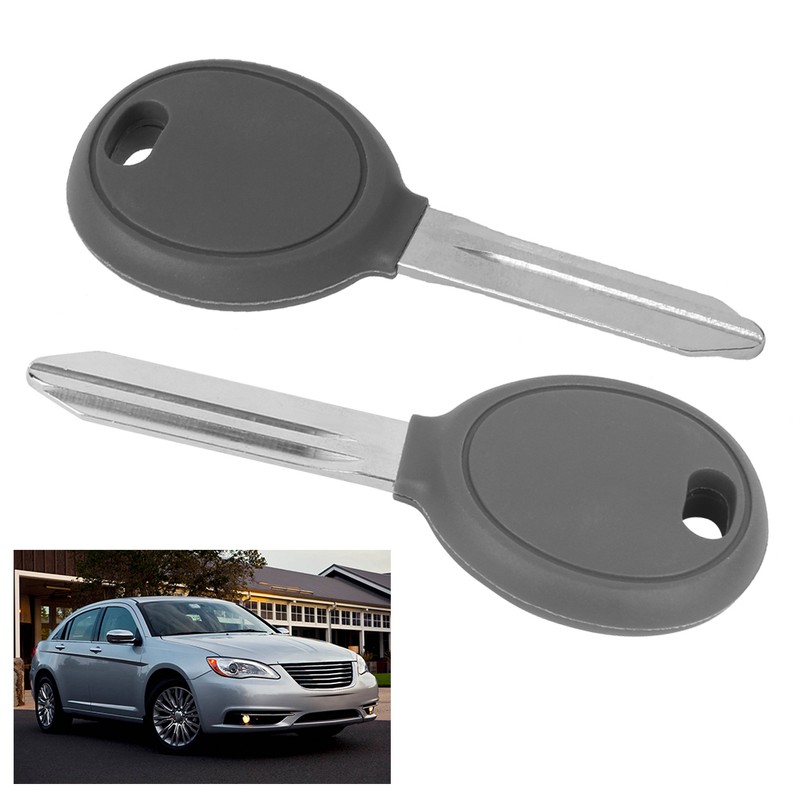 2Pcs Transponder Ignition Car Key with 46 Ceramic Chip Fit