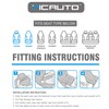 PIC AUTO High Back Car Seat Covers - Sports Carbon