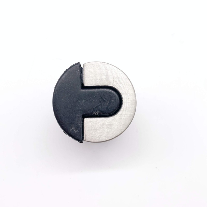 Door Stop Floor Mounted Concealed Fixing Cylinder Pattern Satin Stainless