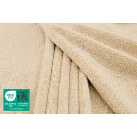 American Soft Linen Oversized Bath Sheet 40x80 Extra Large for Bathroom, 100% Cotton Turkish Jumbo Bathsheet Towels for Adults, Beige Bath Sheet