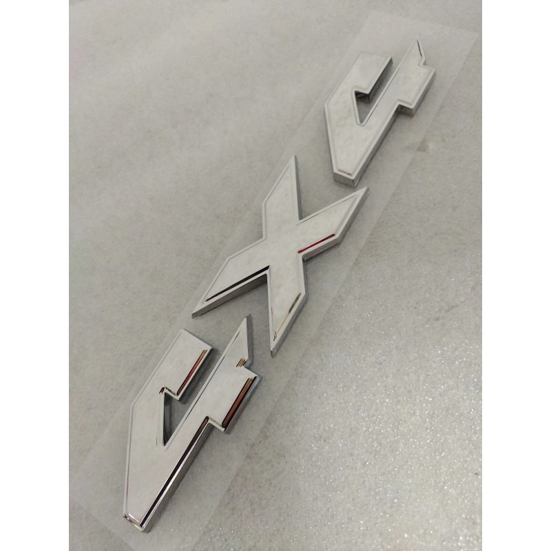 4x4 1500 2500 3500 Chrome 4X4 Truck Emblem Decal
