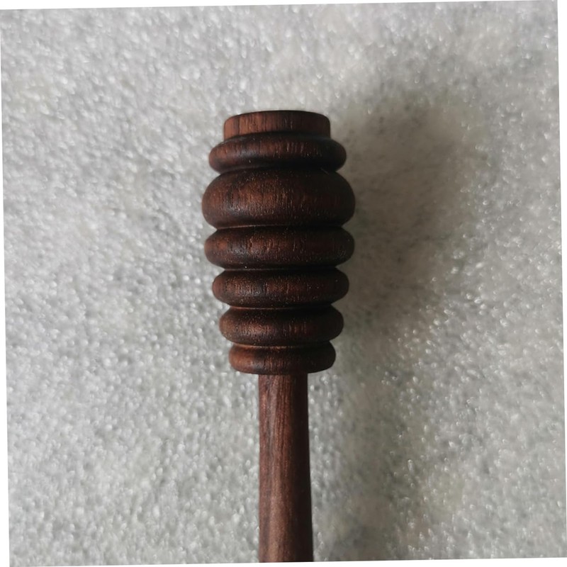 Hemobllo Black Walnut Wood Honey Dipper Stick Kitchen Honey Stirring