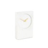 Deco 79 Marble Minimalistic Rectangular Clock with Recessed Numberless Clockface,