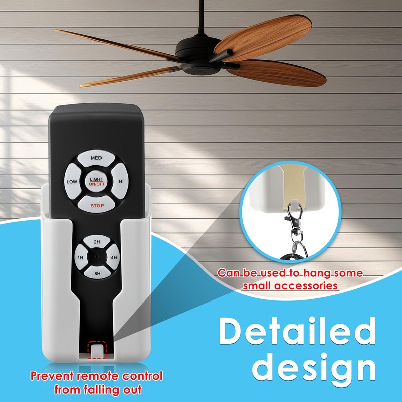 Saillong 2 Pack Remote Holder Wall Mount, Remote Control Holder