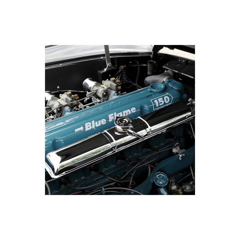 1954-1955 Corvette Blue Flame 150 Valve Cover Decal