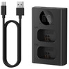 NP-FW50 Dual Cameras Battery Charger for Sony ZV-E10 Alpha A6000