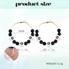 Black 8 Ball Beaded Earrings for Women Sister 8 Billiards