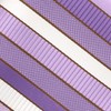 tiemart Pattern Pocket Square (Thistle Purple Douglas Stripe)
