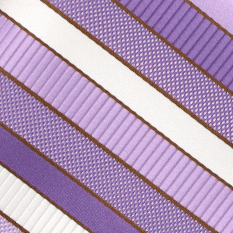 tiemart Pattern Pocket Square (Thistle Purple Douglas Stripe)