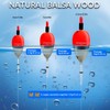 THKFISH Fishing Bobber Slip Bobber Fishing Floats for Crappie Balsa
