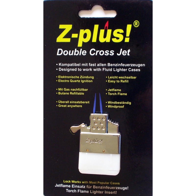 Z-Plus Double Twin Cross Jet Torch flame Replacement Insert For