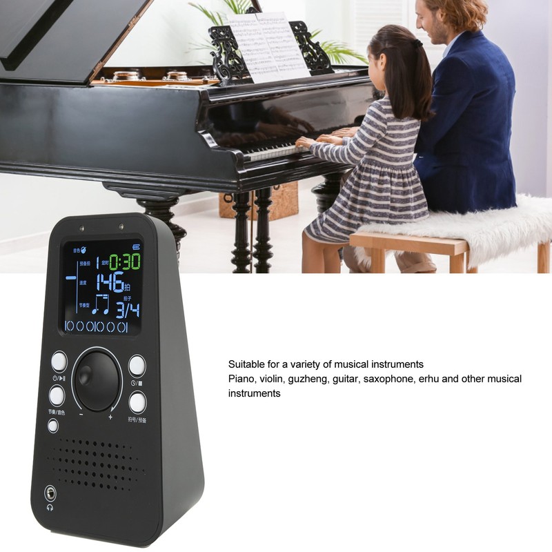 Electronic Digital Metronome Universal Smart Bluetooth Metronome for Guitar Piano