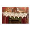 Heritage Lace Woodland Mantle Scarf, White, 20 x 88-Inch