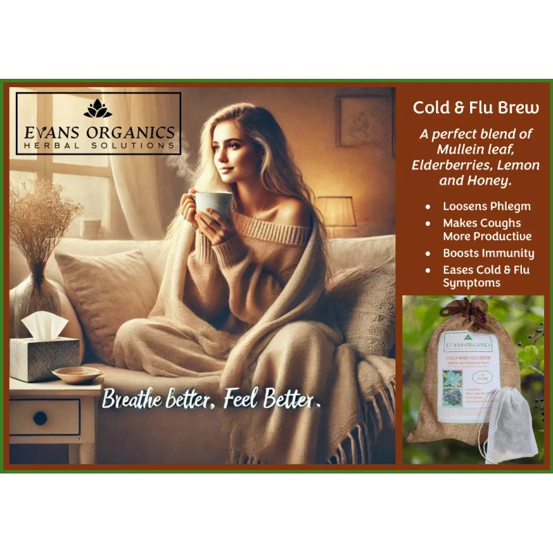 Unbranded Cold and Flu Brew - Mullein Tea - 18