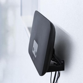 MOBILEFOX Wandhalterung für Telekom Speedport Smart 4 Router Wandhalter WLAN Halterung Halter mit Kabelmanagment, dual band