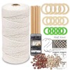 LECZIVOEN Macrame Kit, All in Macrame Supplies 109Yards x 3mm