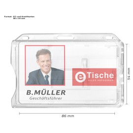 Karteo® Transparent Id Card Holder Wallet For 2 Two Card with a Badge Reel Purple Carabiner Hook Plastic Hard Back Case Cover for ID Cards Service ID Credit Bank Cards Health Card (ID Card Case Card Case Card Case ID Holders Holder Stud Strap Yo-Yo Desig