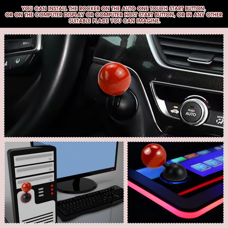 Jeinbuil Start Stop Button Cover, Start Button Car Cover Alloy