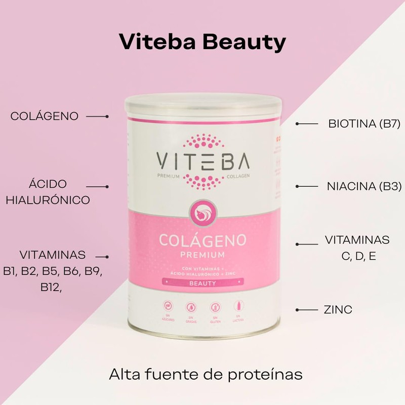 Viteba Collagen Powder with Magnesium and Vitamin C (Viteba Beauty)