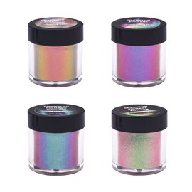 4/8/12PCS Chameleon Pearl Powder Pigment Color Shift Mica Powder Epoxy Resin Craft, Multi-Purpose Craft Use, Ideal for DIY Projects, Art and Beauty Applications