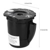 Tefola Filtro de café molido recargable universal reutilizable para cafeteras