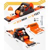 Strapinno E-Track Retractable Ratchet Straps with Wheel Chock Kit, 4500lbs