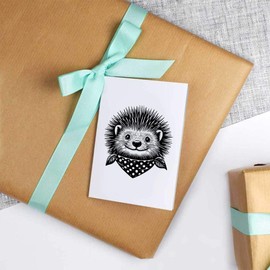 4 x 'Happy Hedgehog' Gift Tags/Labels (GI00088701)