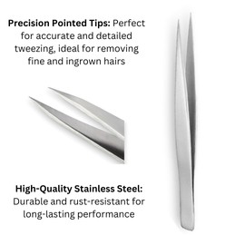 Pointed Tip Tweezers- Stainless Steel